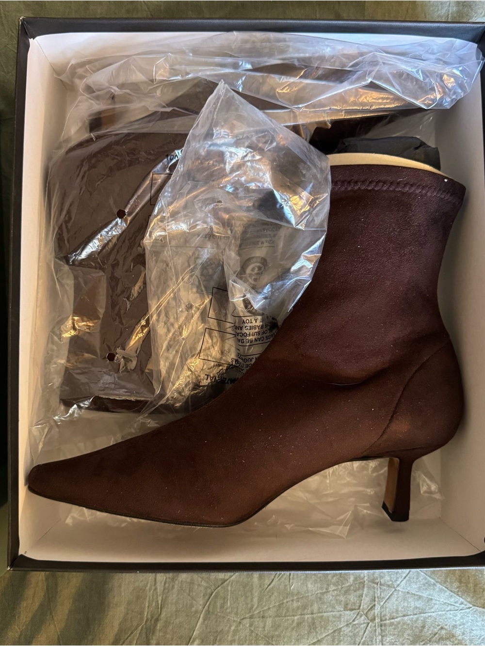 Angel alarcon pointed toe kitten heel boot